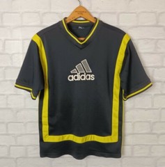 VINTAGE RETRO 80s 90s ADIDAS BRIGHT BOLD FESTIVAL ATHLETIC SPORTS T SHIRT TOP