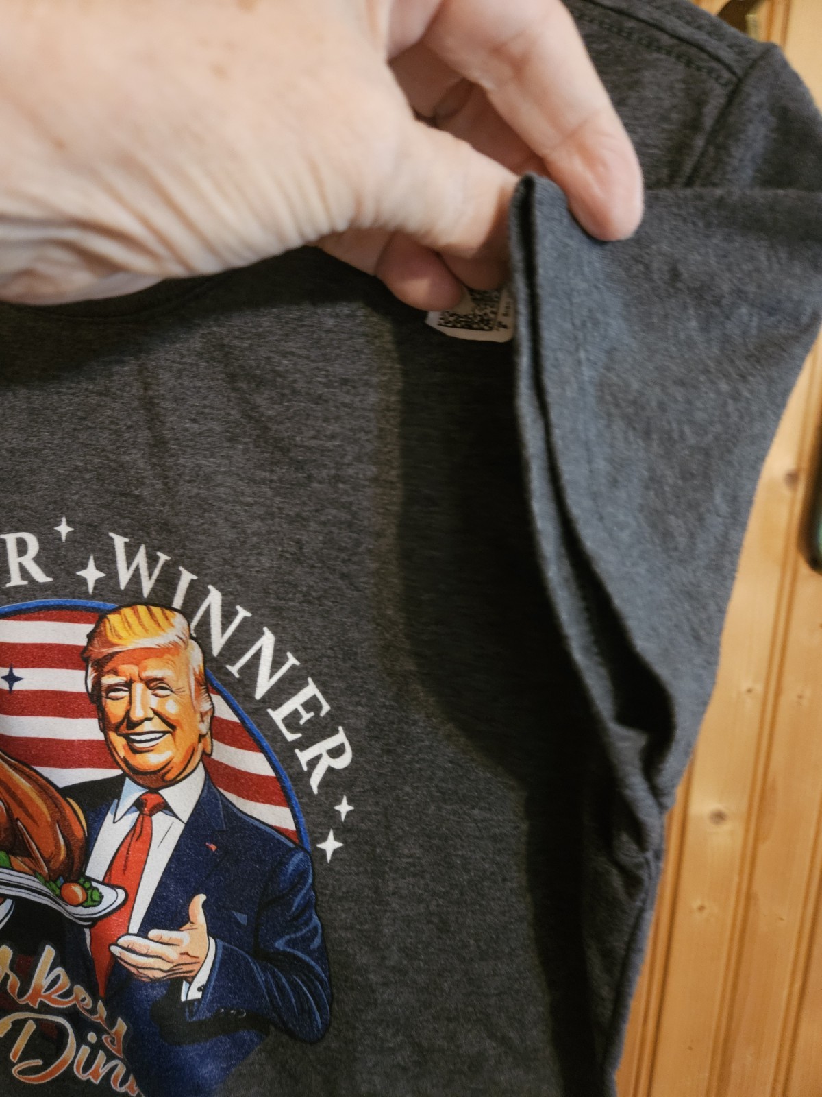 Pres Trump T Shirt Sz Sm Short Slv Winner Winner Turkey Dinner New NT 13912☆ gallery