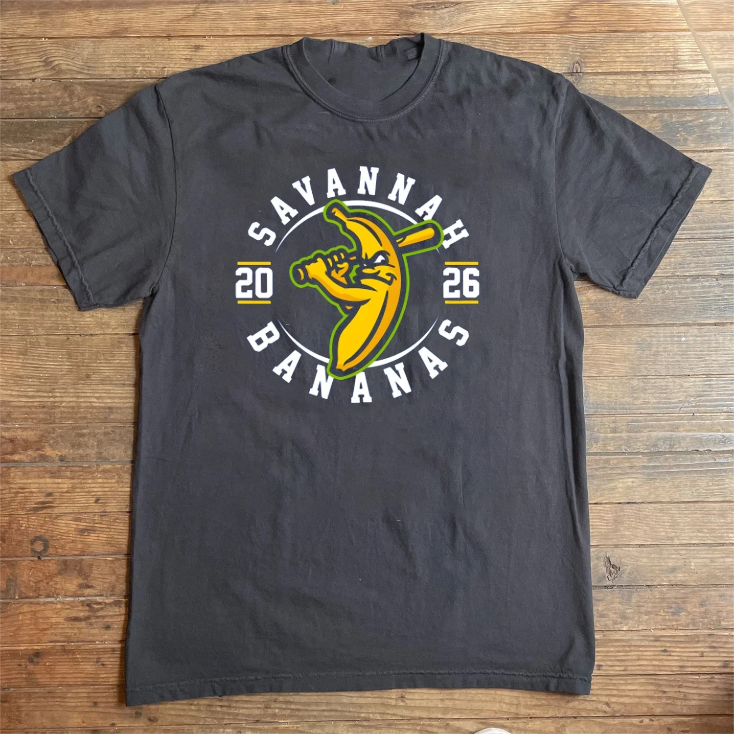 NEW Savannah Bananas 2026 Logo charcoal color T-Shirt VK12629 gallery