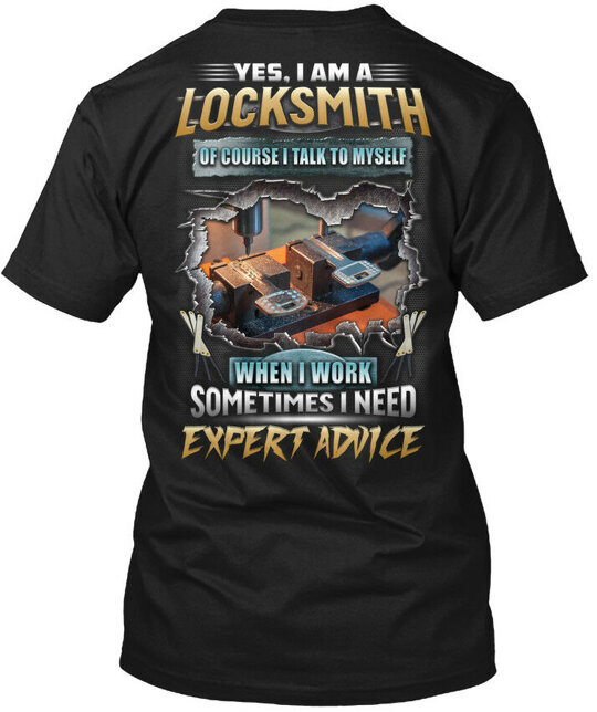 Easy-care Awesome Locksmith T-Shirt Made in the USA Size S to 5XL