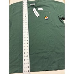 Round Two Hiking Logo Patch Pocket T-Shirt Green Men’s Size M New w/ tags