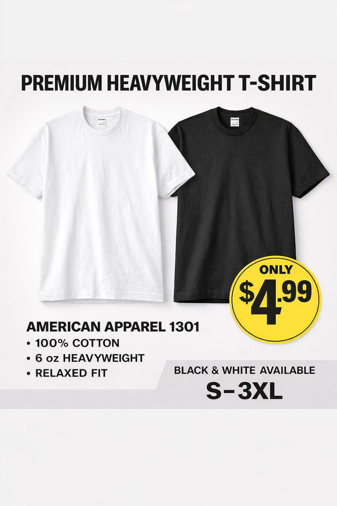 Blank 1301 American Apparel Tees *ALL SIZES* Best Price Message us for Bulk