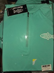 3- RIVERRUNS Men’s Sun Protection Fishing Shirts LS Green Size 3XL NWT 1/4 ZIP