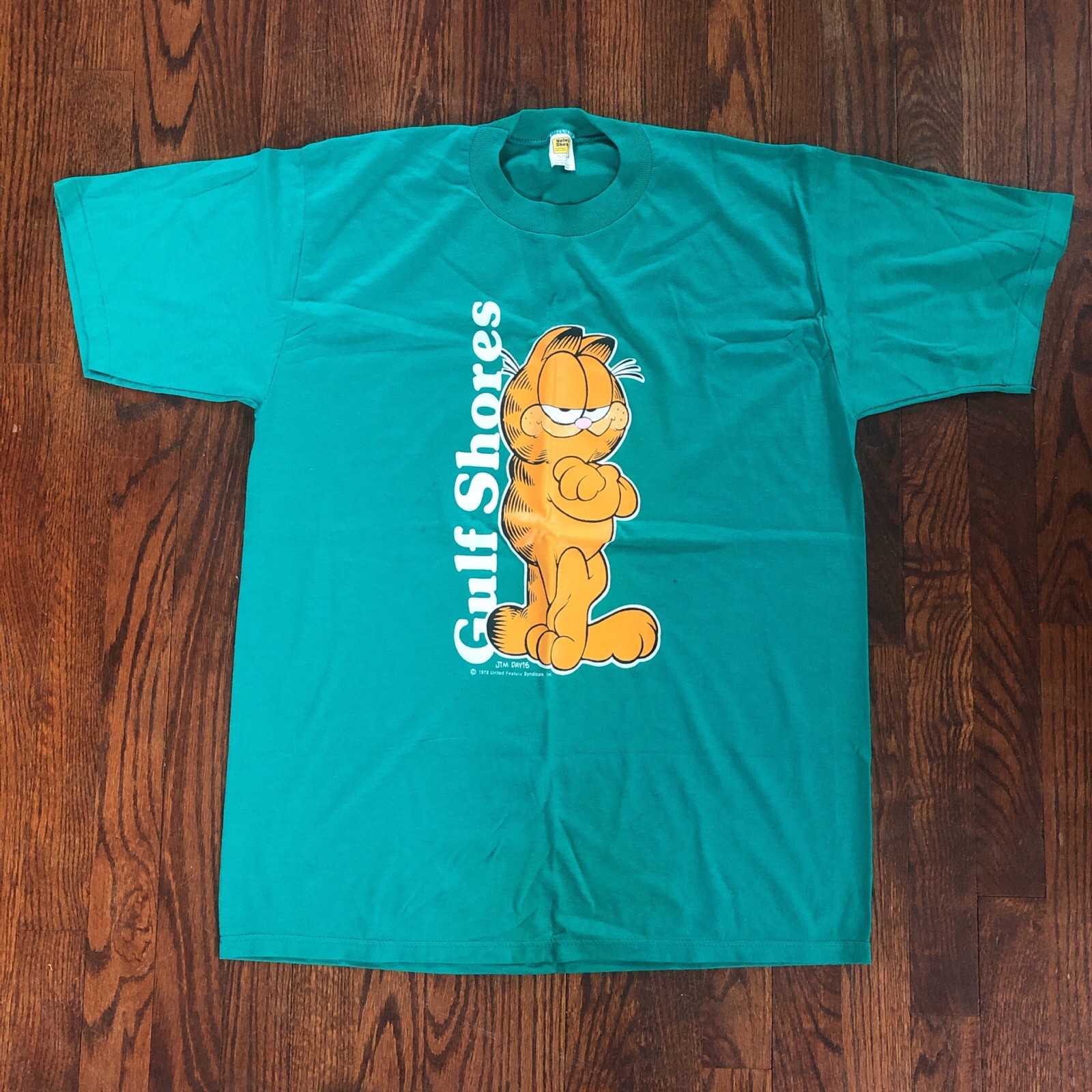 Vintage 1978 Garfield x Gulf Shore Velva Sheen X Large Vacation Souvenir gallery