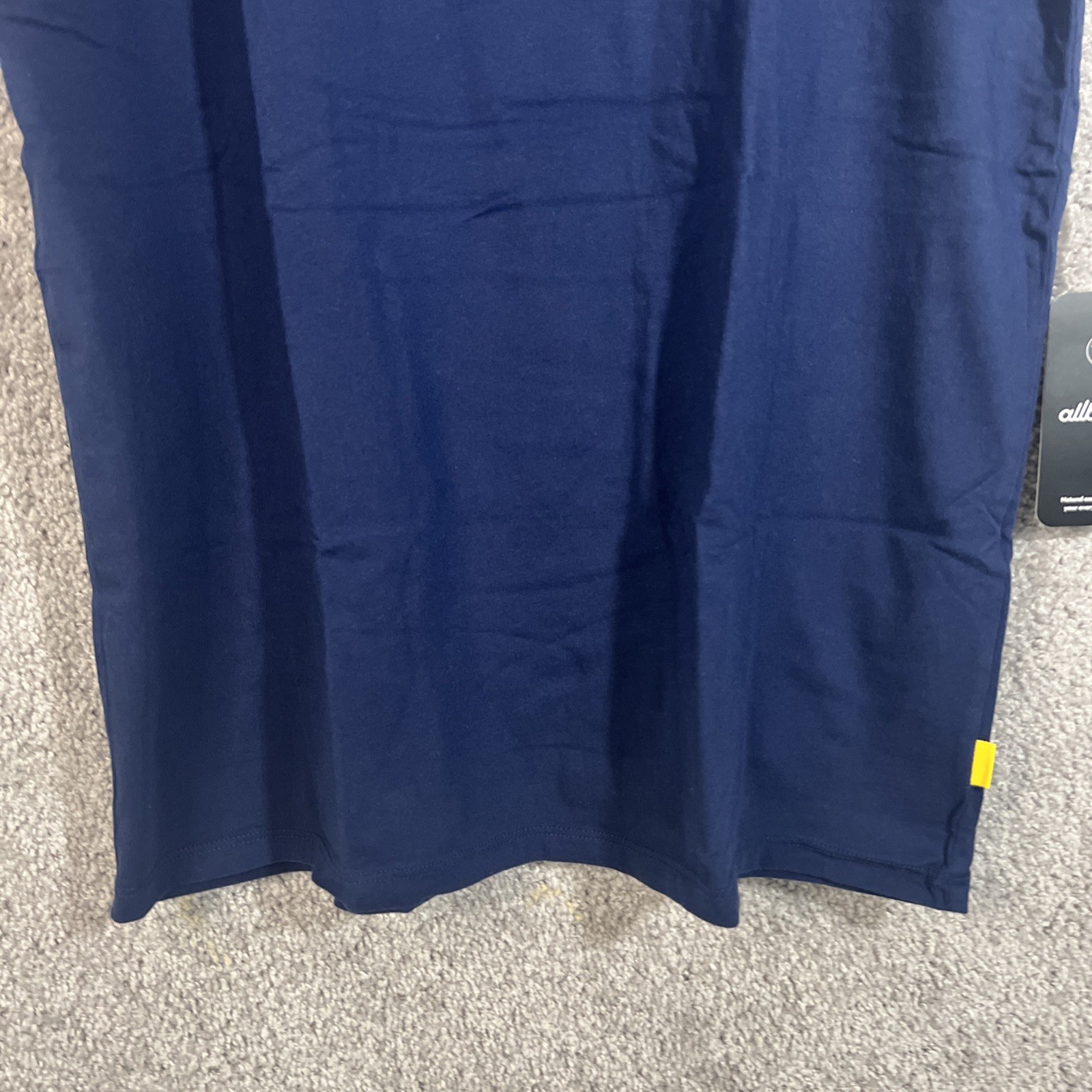 Allbirds Allgood Cotton Short Sleeve T-Shirt Mens Medium Deep Navy Logo Tee Eco gallery