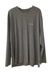 Duluth Trading Alaskan Hardgear Athletic Shirt Long Sleeve Gray Stretch Mens XL