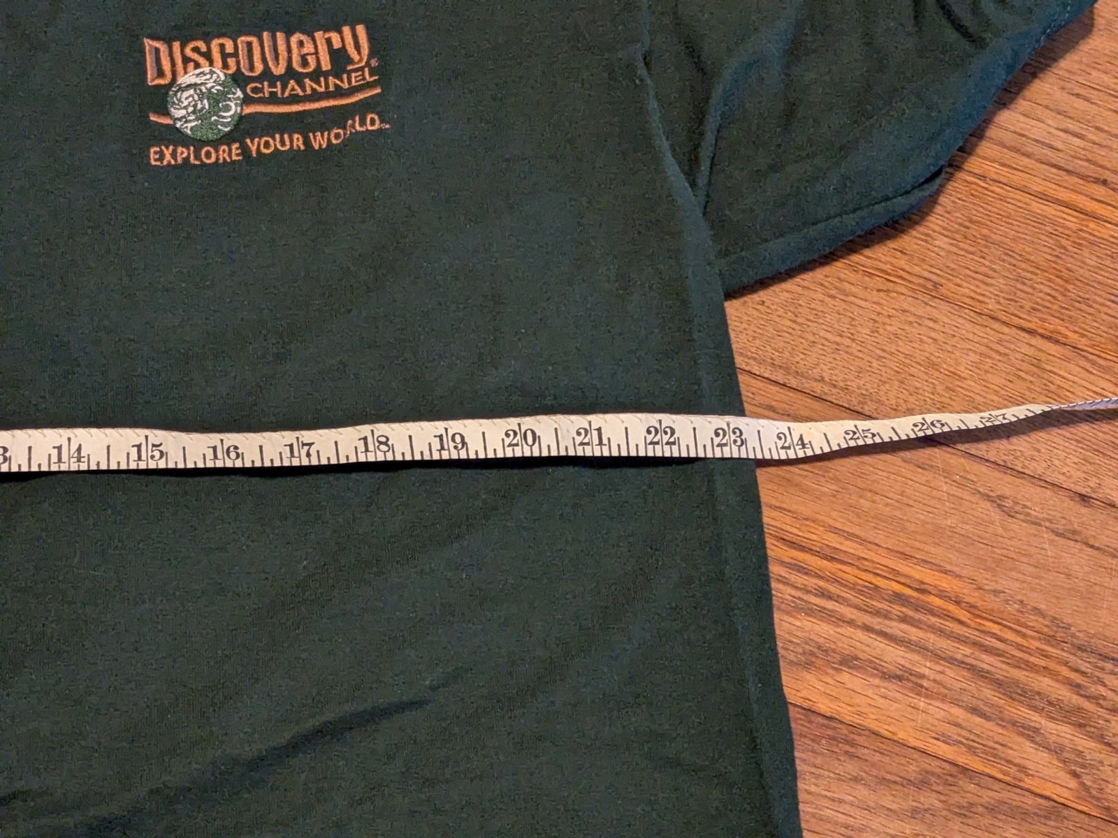 Discovery Channel Logo Short Sleeve Shirt Embroidered Men XL VTG 1990s RARE gallery