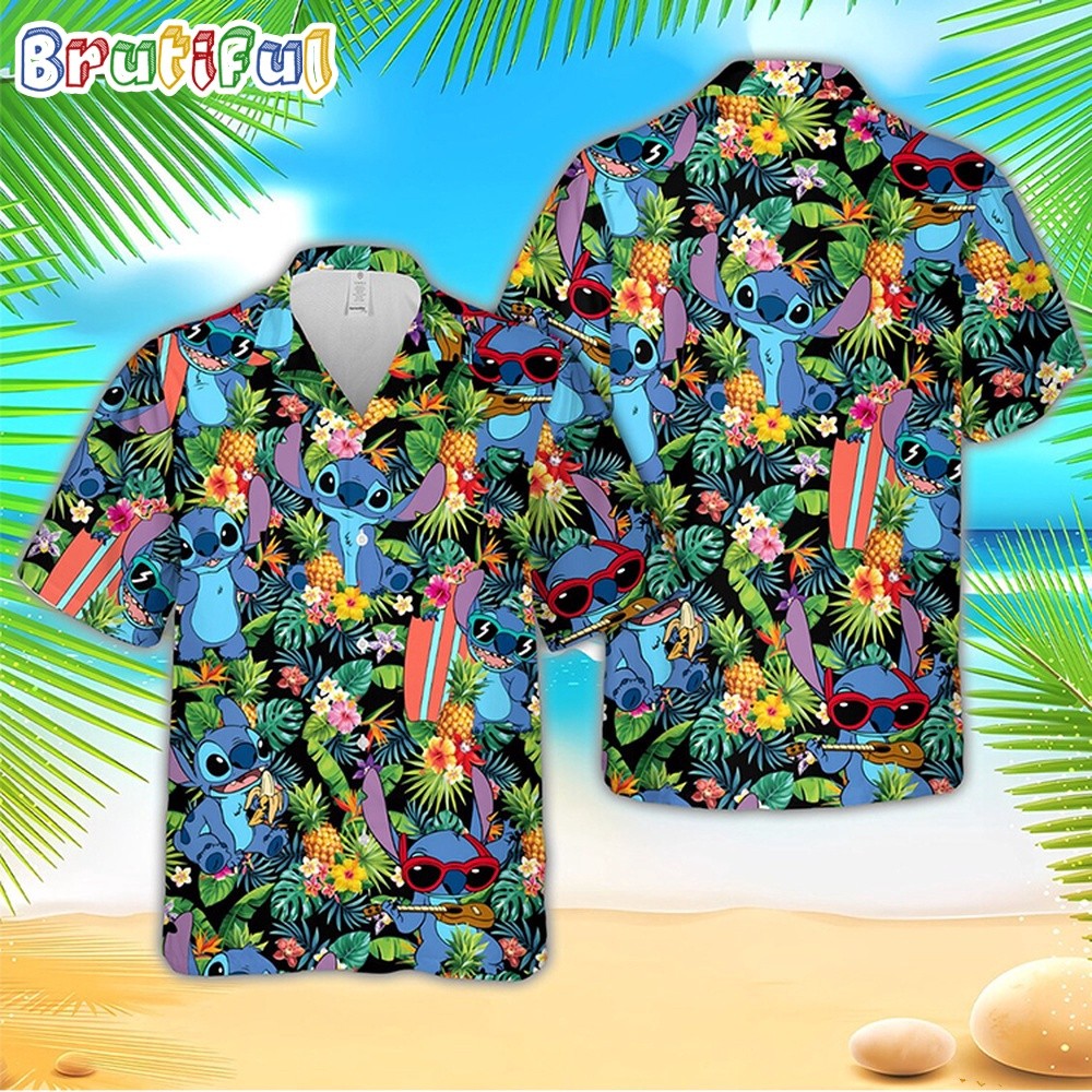 Stitch Hawaiian Shirt Stitch Tropical Shirts_y6d_9