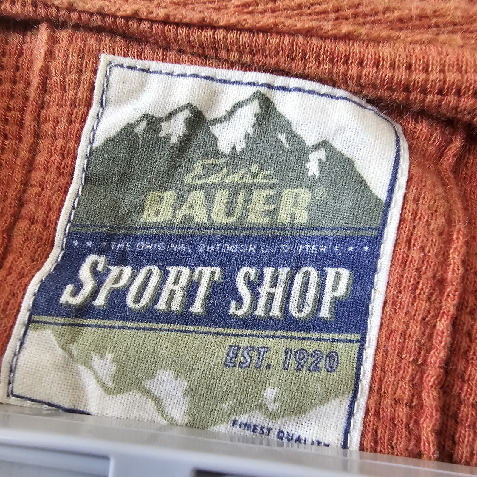 Vintage Eddie Bauer Sportshop Men's XL Legend Wash Long Sleeve Waffle gallery