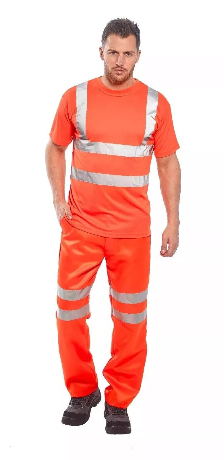 Portwest Hi Viz T-Shirt High Visibility Reflective Tape Security Safety Work Top gallery