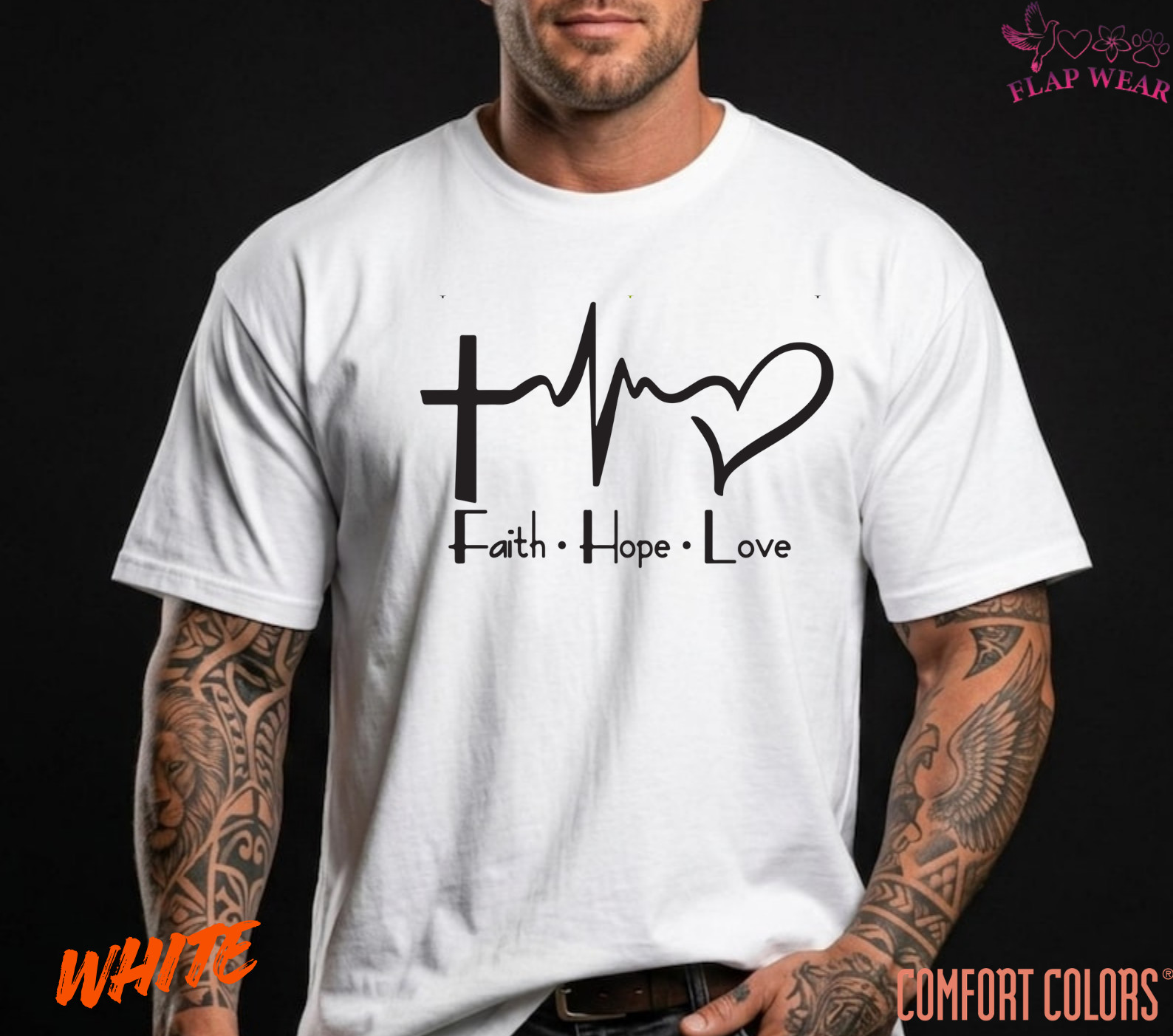 Unisex Faith Hope Love T-Shirt T shirt Men T shirt Women valanity day Romantic gallery