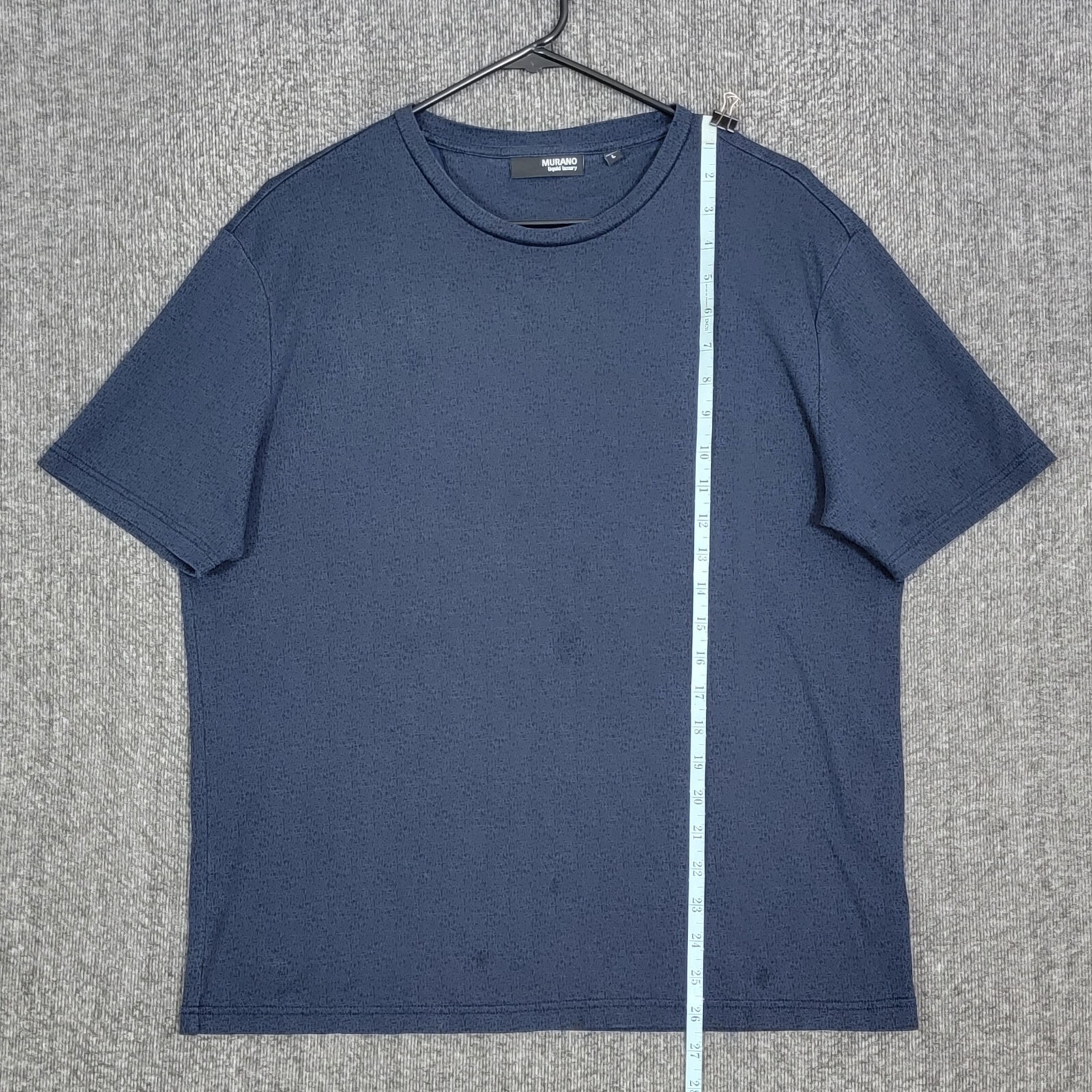 Murano Liquid Luxury T-Shirt Mens Large Blue & Black Soft Cool Breathable gallery