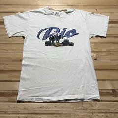 Vintage 90s Rio Grande River Basin Western Horseback Cowboy Art Shirt – Medium