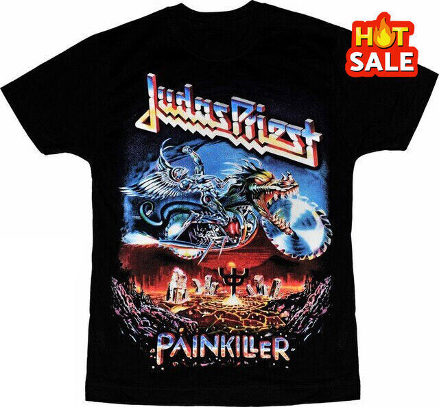 Judas Priest Black Cotton T-Shirt All Size