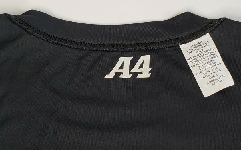 A4 Beach Laminated Moisture Wicking T-Shirt Men's Small Black Style N3142 gallery