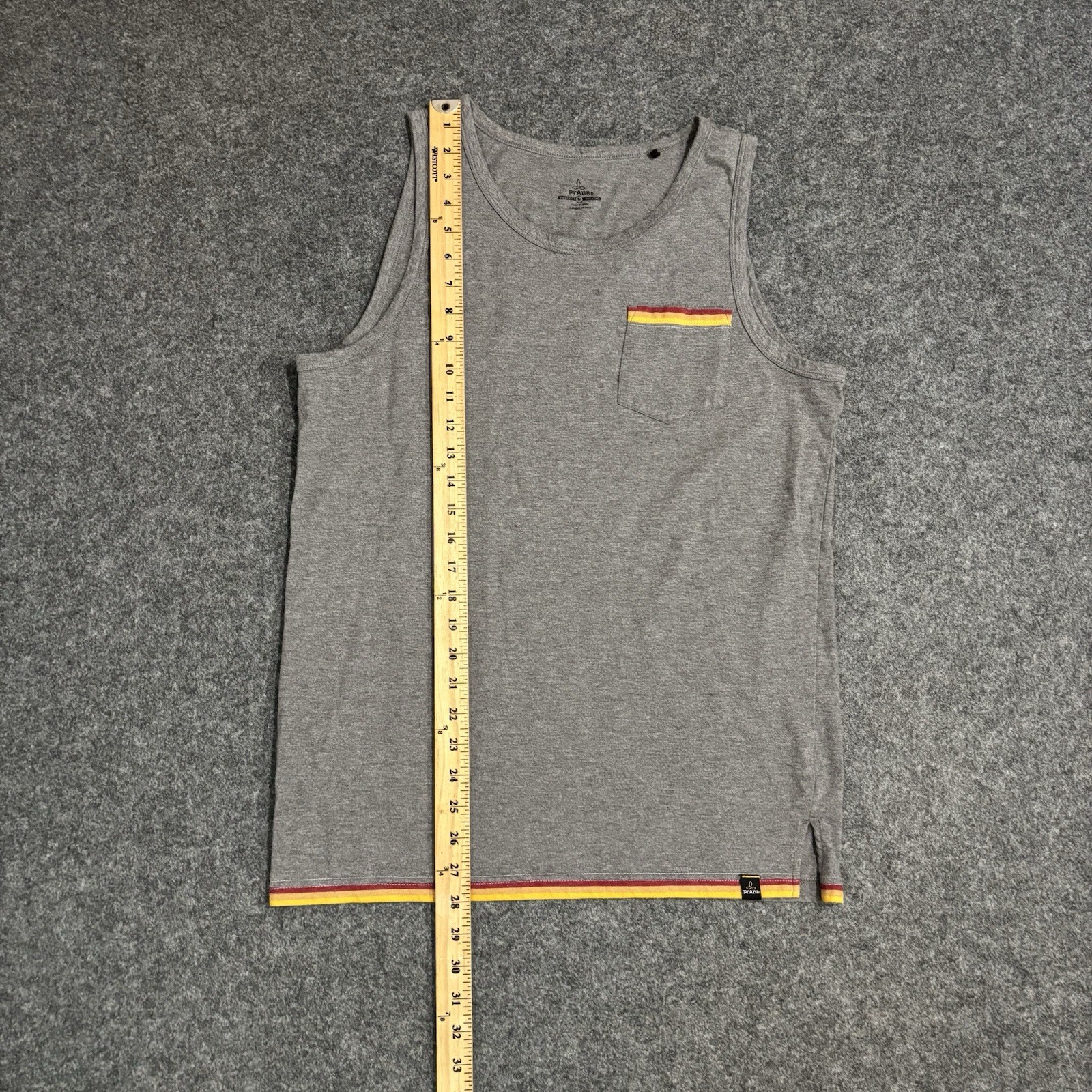 Prana Tank Top Men’s Medium Sleeveless Gray Pullover gallery