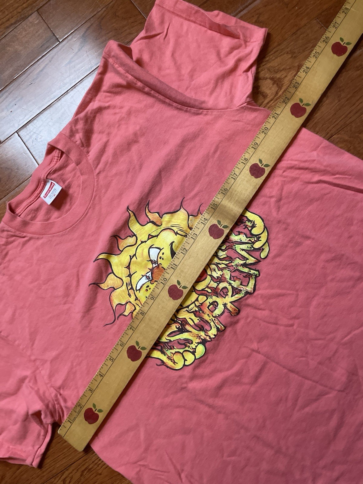 Supreme Sun Tee (M) Coral Graphic Shirt Made USA FW20 Streetwear Skater T Shirt gallery