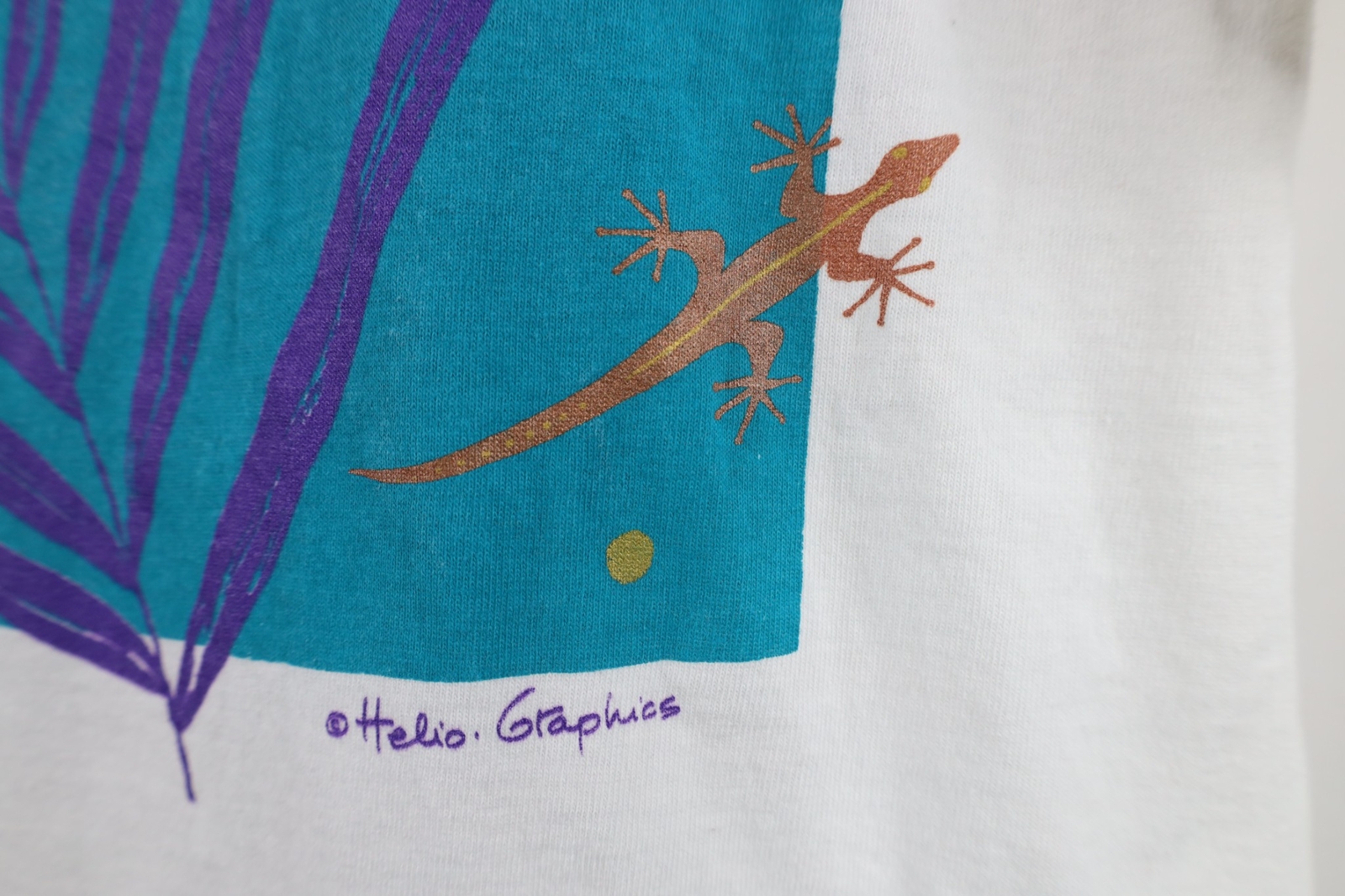 Vtg 90s Streetwear Mens Medium Long Bay Beach Virgin Islands Lizard T-Shirt USA gallery