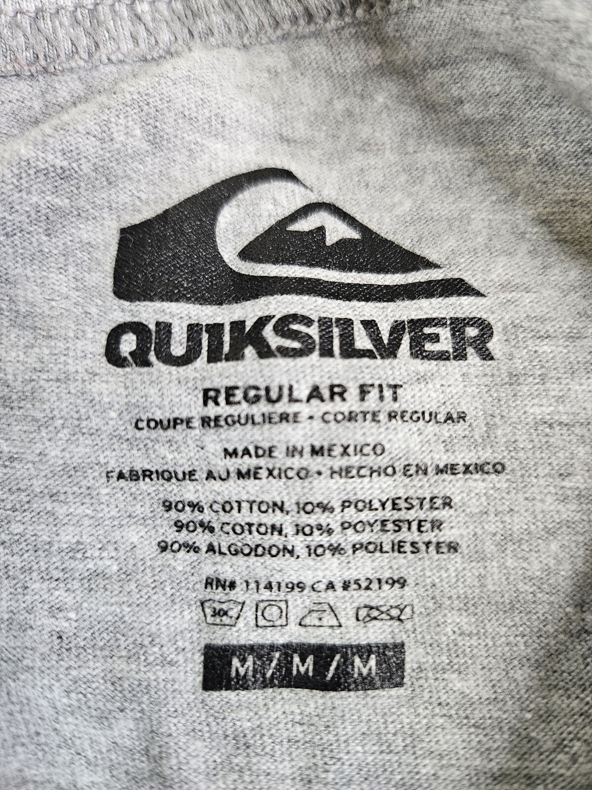 Quiksilver Tank Top Shirt Mens (M) Gray Outdoor Beach Surf Hiking Logo gallery