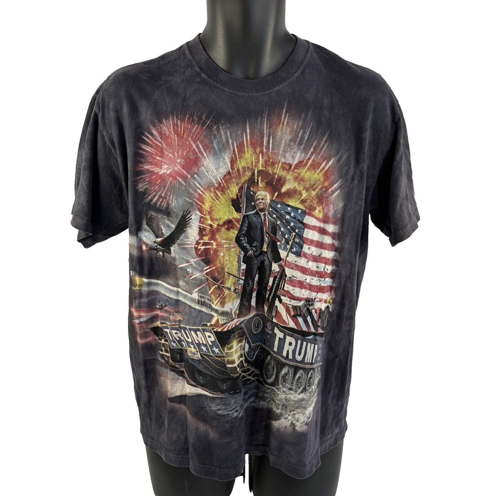 Mens The Mountain Donald Trump Americana T-Shirt Sz M Discontinued Tie-Dyed gallery