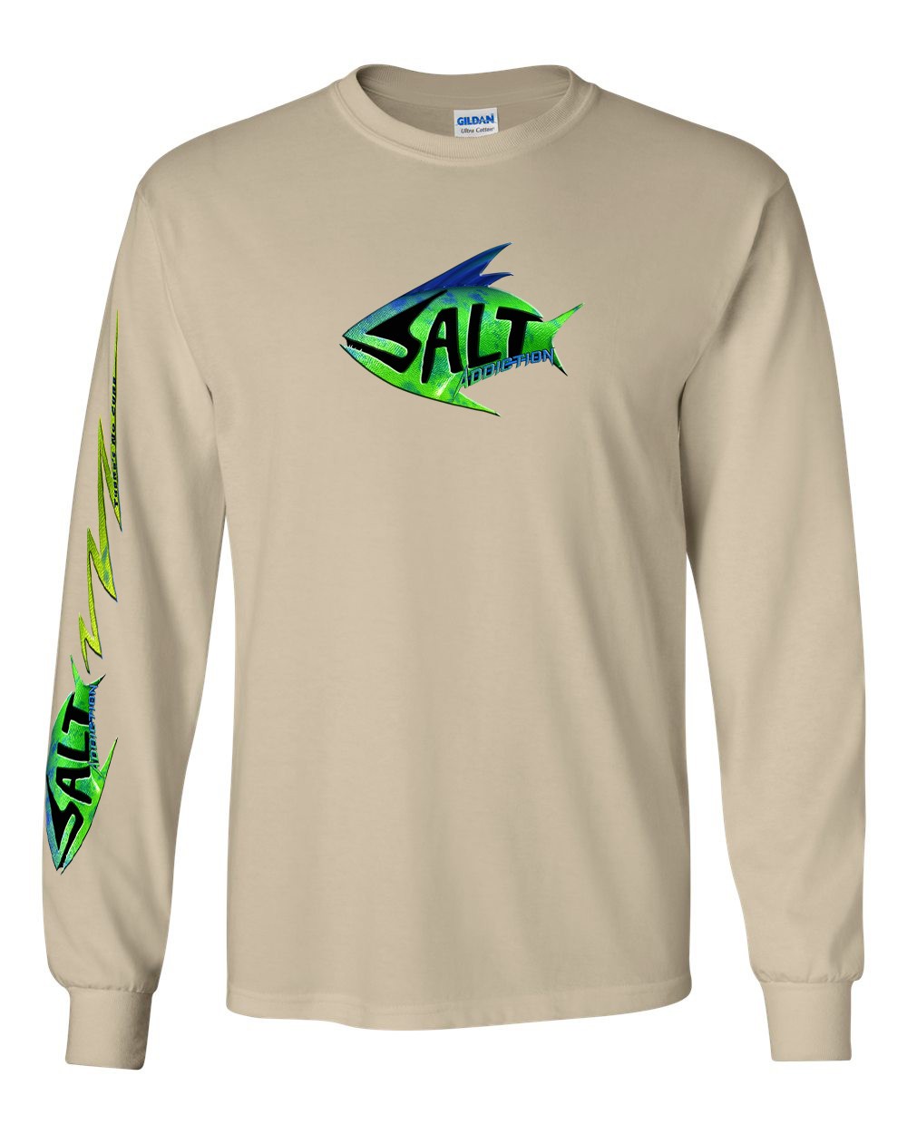 Salt Addiction Saltwater Dolphin Fishing Long Sleeve T Shirt Mahi Mahi gallery