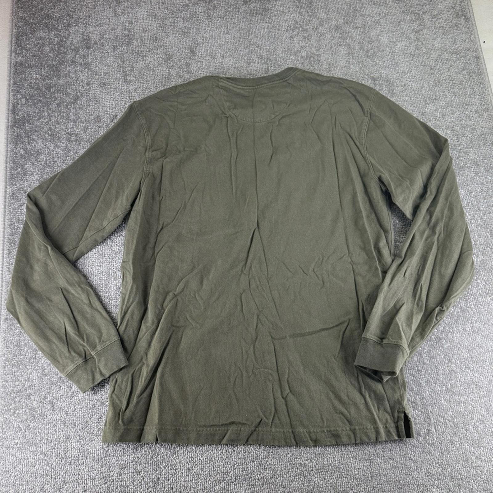 Duluth Long Sleeve Green Longtail T Shirt Untucked Length Standard Fit Mens M gallery