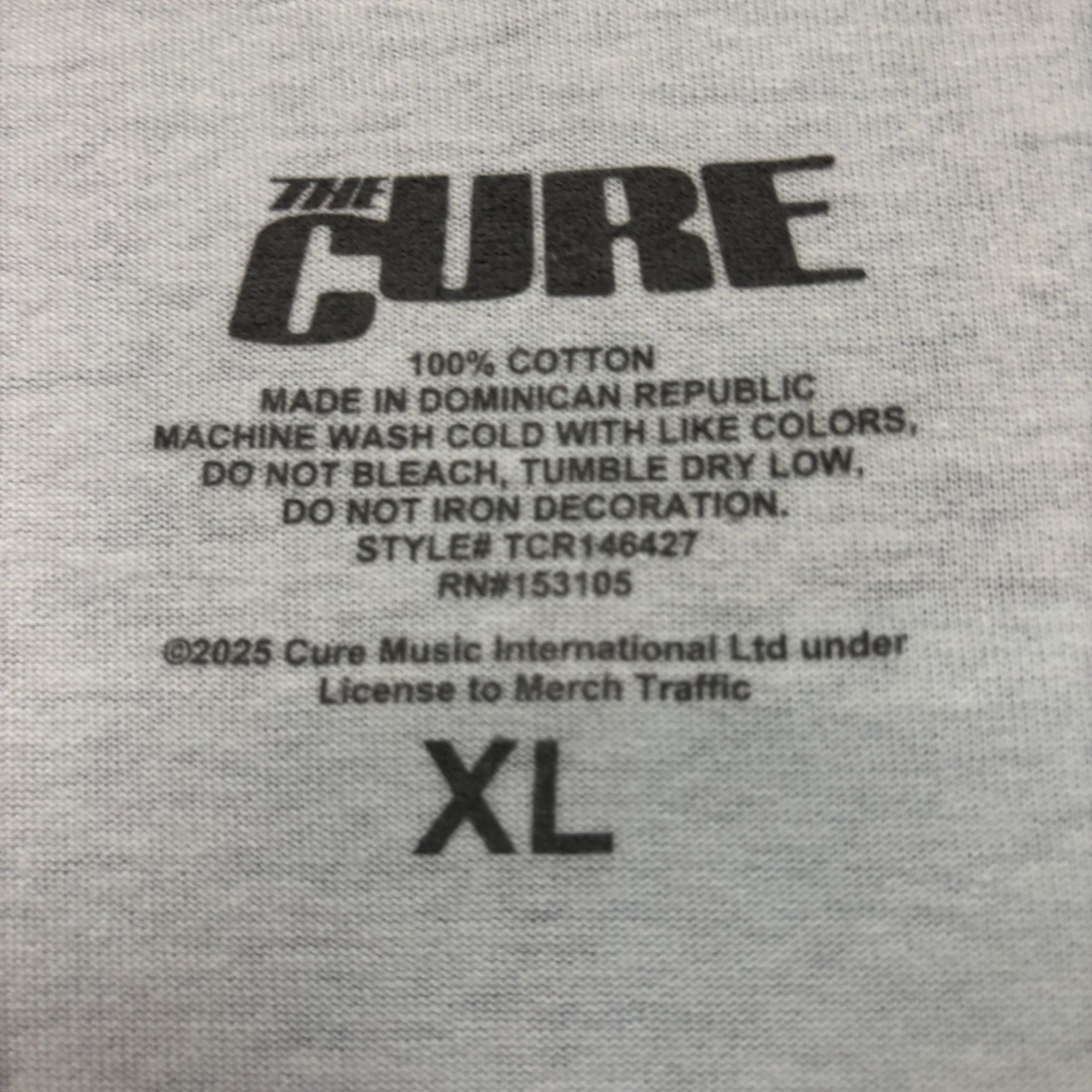 The Cure Disintegration Album Art Oversized Goth Band Tee XL gallery