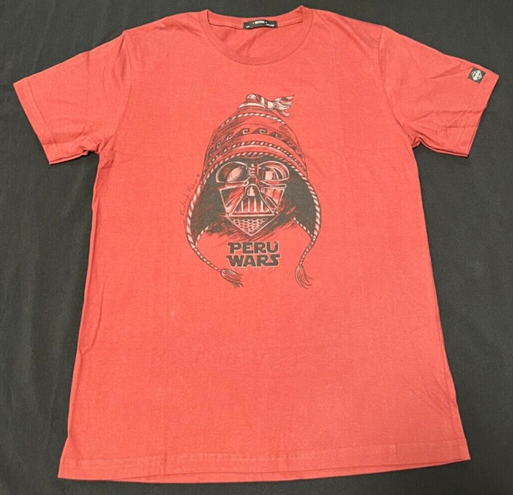 Rostock Peru Maroon Peru Wars Star Wars Graphic Short Sleeve Tee Size Small NWOT