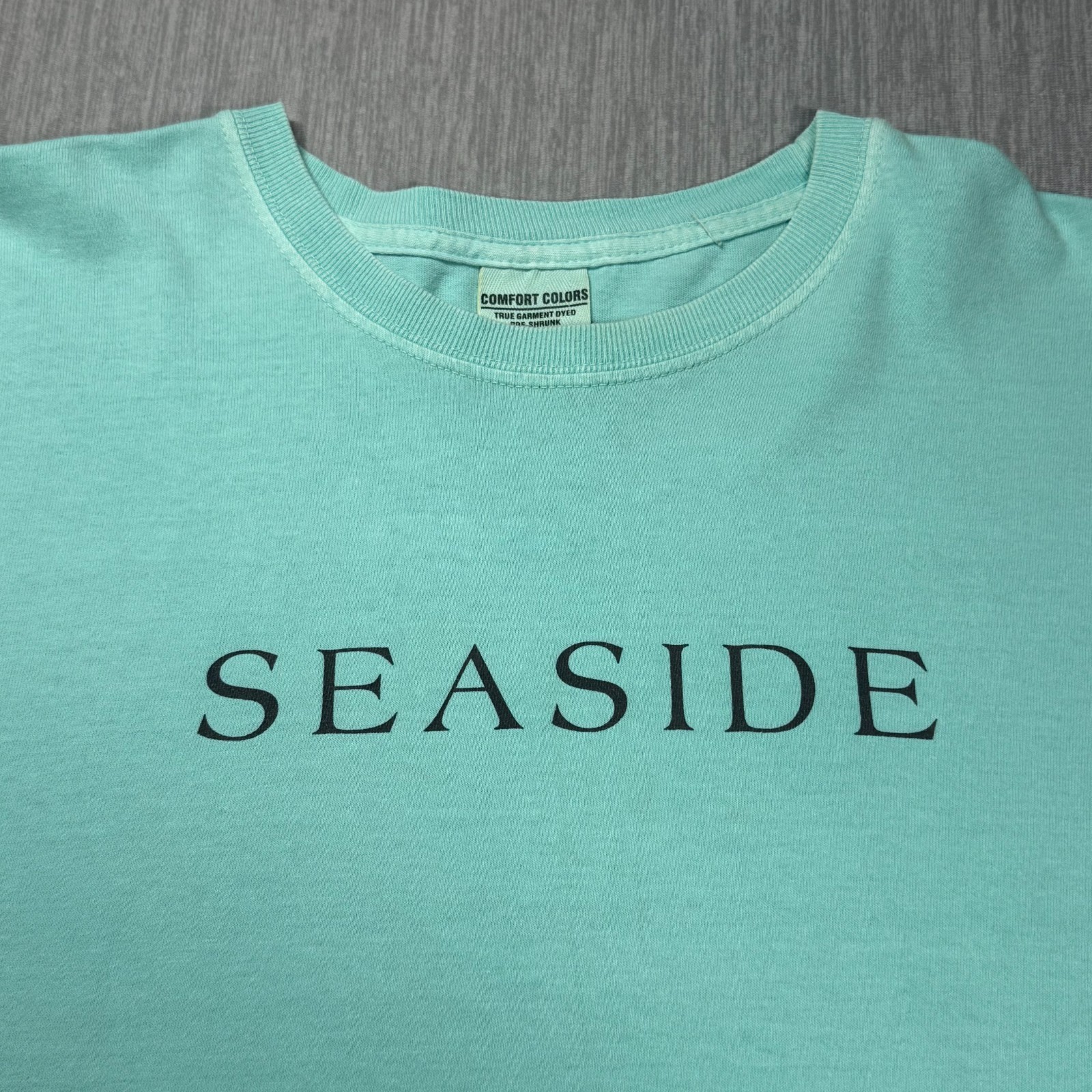 The Seaside Style T-Shirt Size XL Teal Blue Comfort Colors Long Sleeve gallery