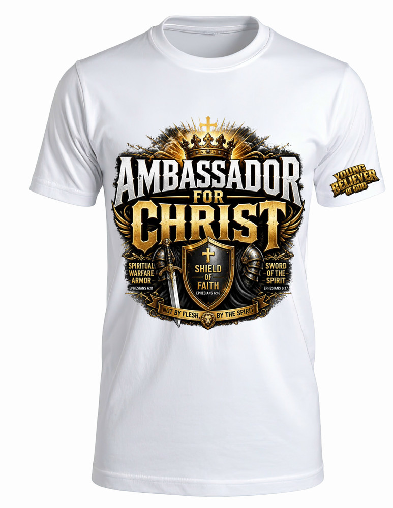 Young Believer Ambassador for Christ Christian T-Shirt Armor of God
