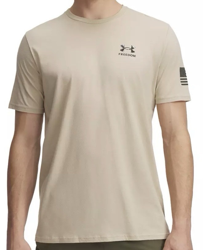 NEW Under Armour Men's Freedom Snake Knife Cotton Desert Sand T-Shirt XL gallery