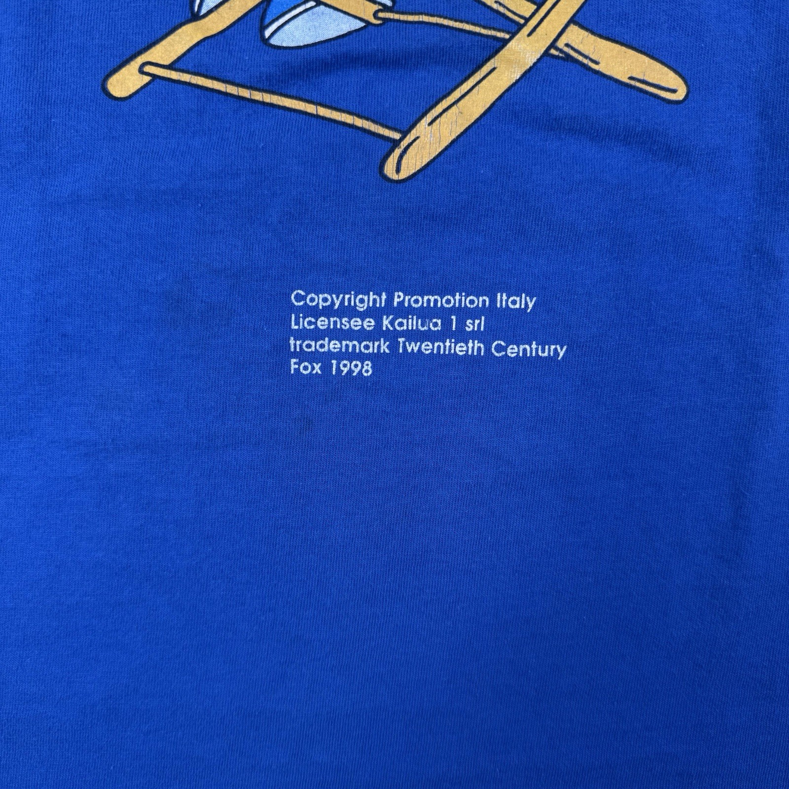 Simpsons Vintage 90s T-Shirt Men's XL Cool Man Bart Simpson 1998 Kailua Blue Fox gallery