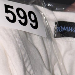 ROMWE Small White See Through Gothic Cross 90s Grunge Alt Streetwear Vampy