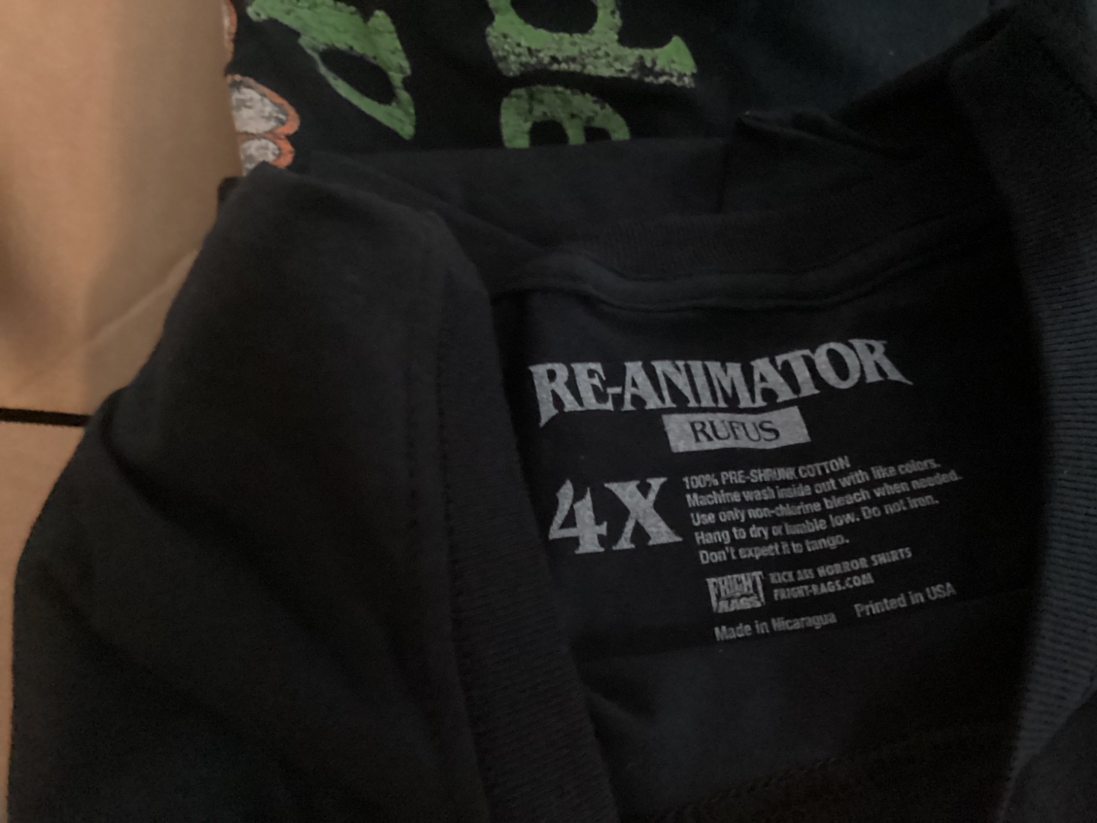 REANIMATOR -Rufus FRIGHT RAGS T-Shirt Size 4XL gallery