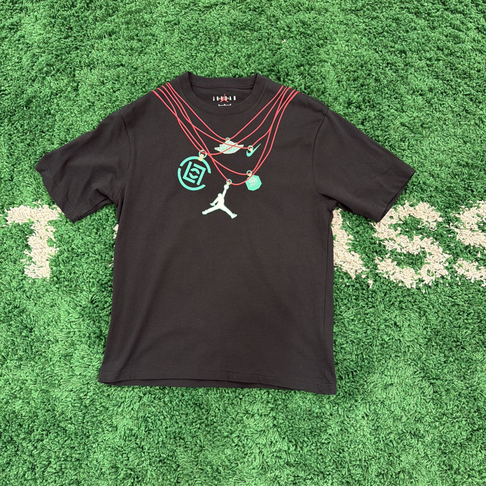 Nike Air Jordan x Clot Black Jade Graphic T-Shirt DJ9740-010 Medium
