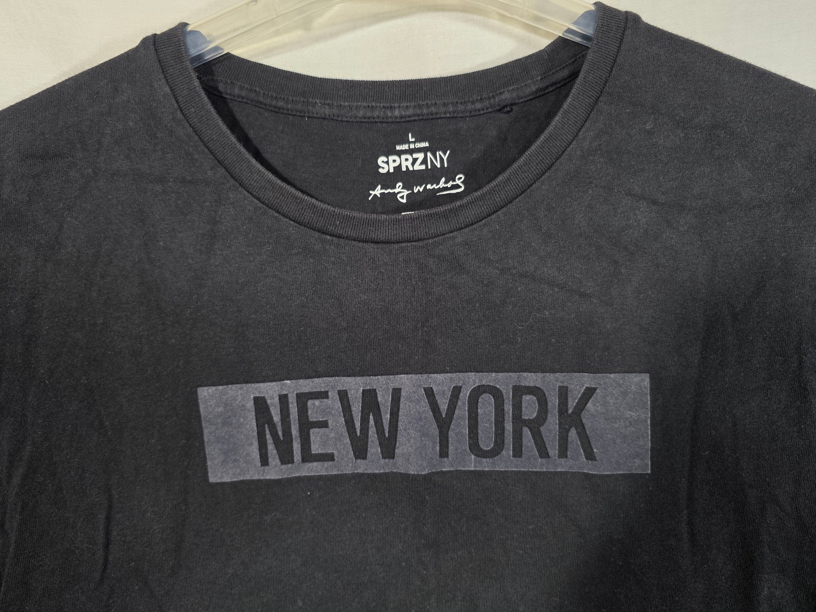 Andy Warhol Art Tee Statue Of Liberty SPRZ NY UNIQLO Graphic Print T Shirt L VGC gallery
