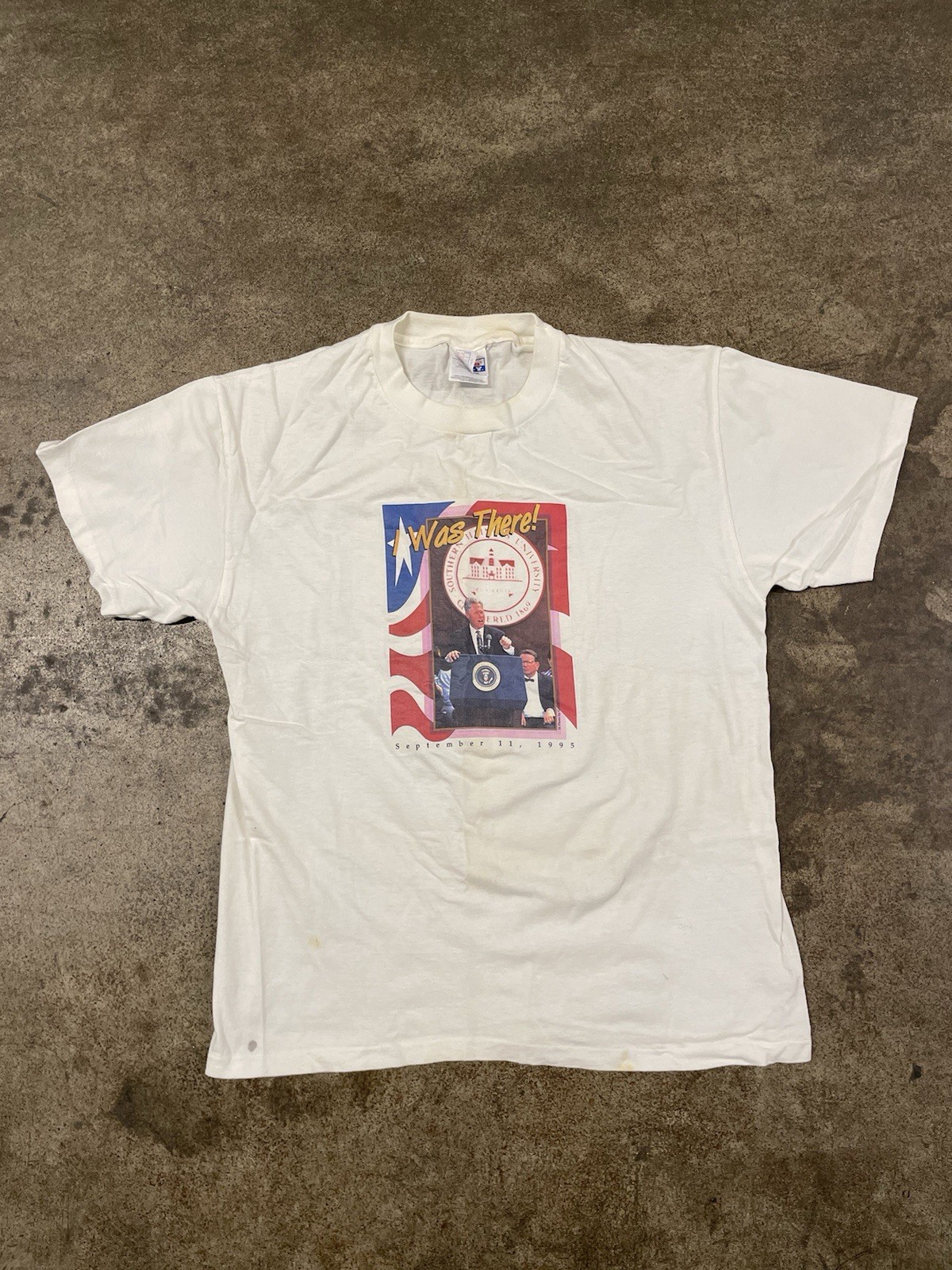 Vintage Bill Clinton Al Gore Presidential Inauguration T Shirt 90s L