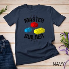 Cool Master Builder Funny Building Blocks Gift Men Women Premium Unisex T-shirt