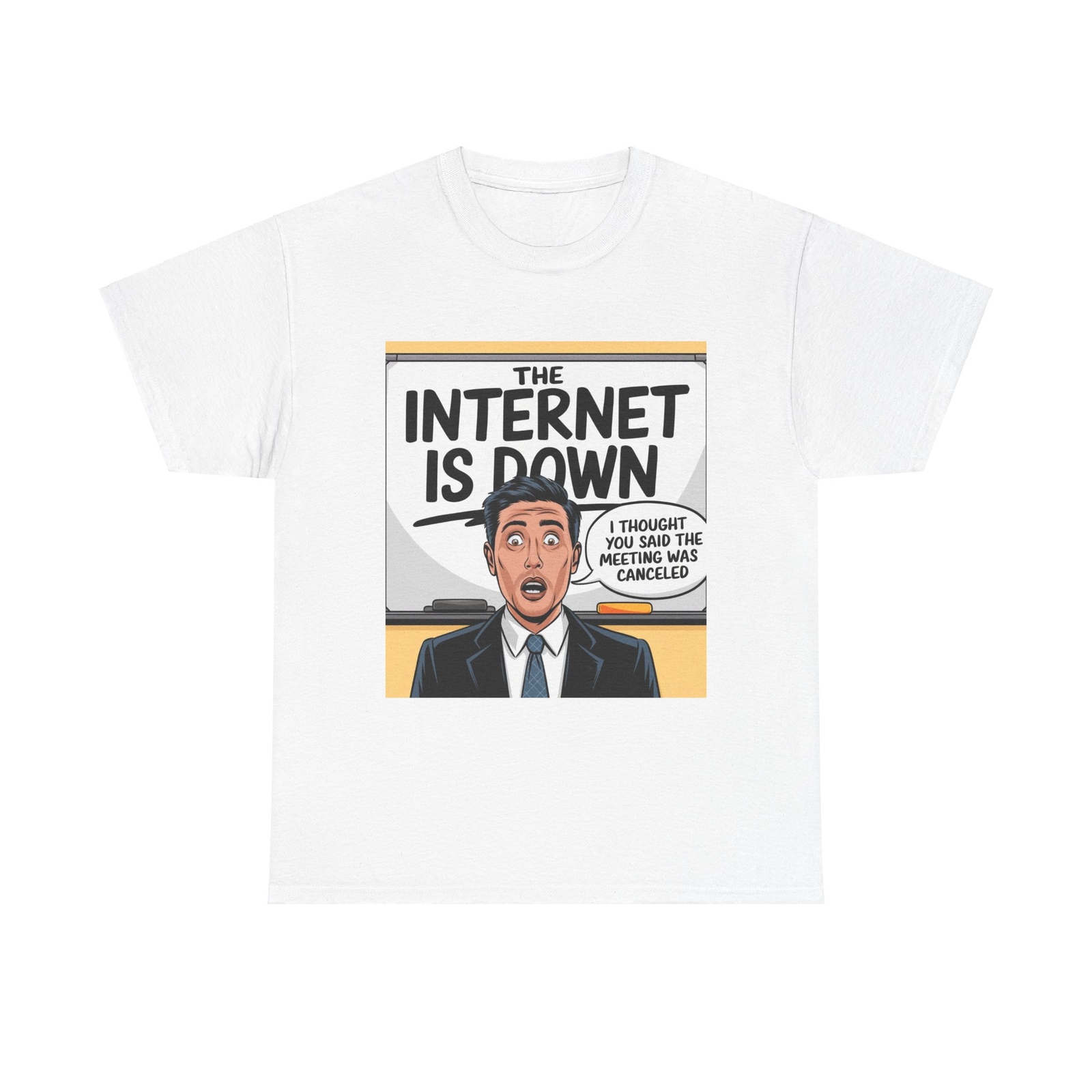 Work From Home Unisex Tee, Funny Internet Down Meme Shirt, WFH Gift, Office gallery