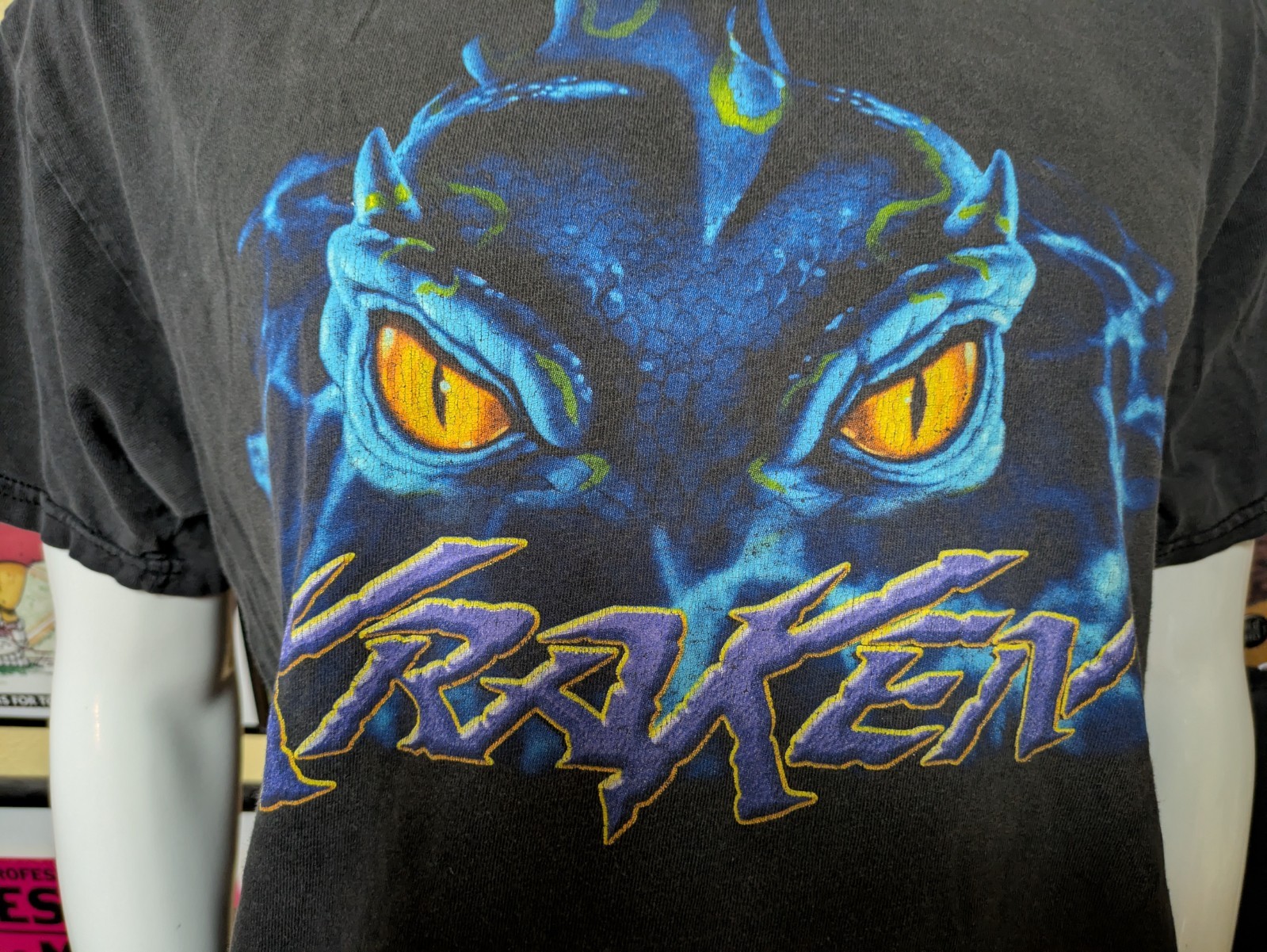 VTG Y2K Sea World Orlando Kraken Roller Coaster T Shirt Large gallery