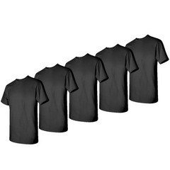 Gildan L (10-pack) Black Solid Heavy Cotton Short Sleeve Blank T-Shirt L