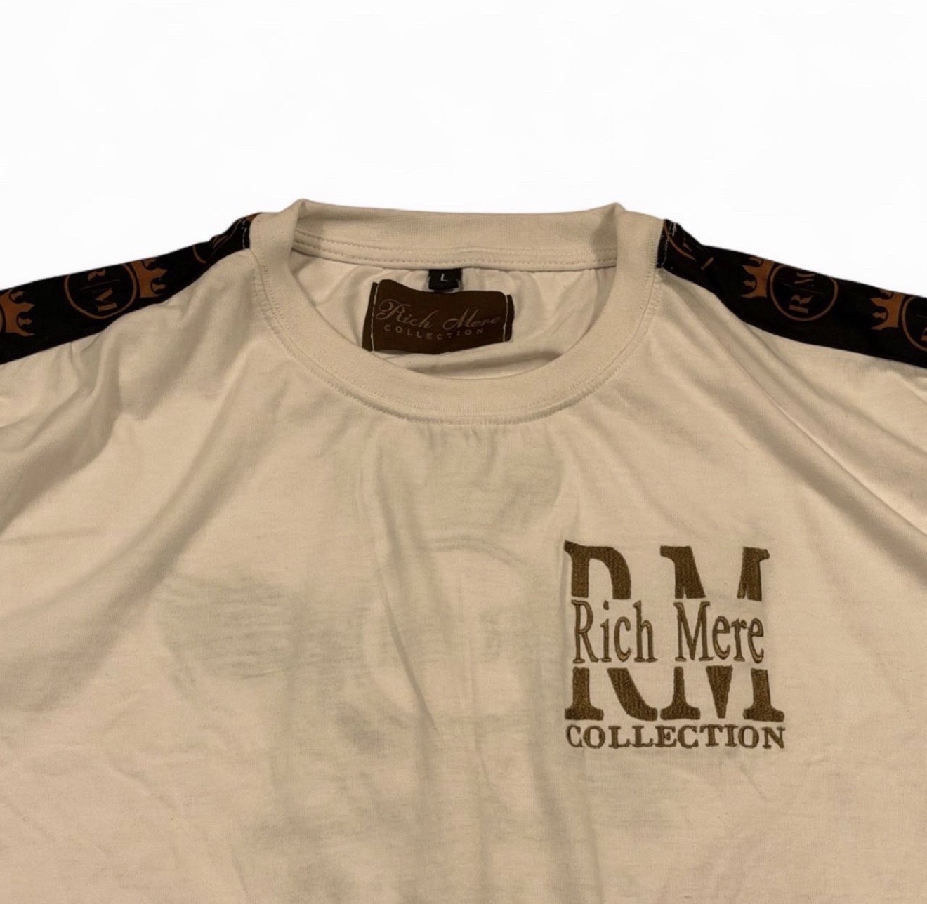 Y2K Rich Mere Collection T Shirt Mens Large White Crown Logo Streetwear gallery