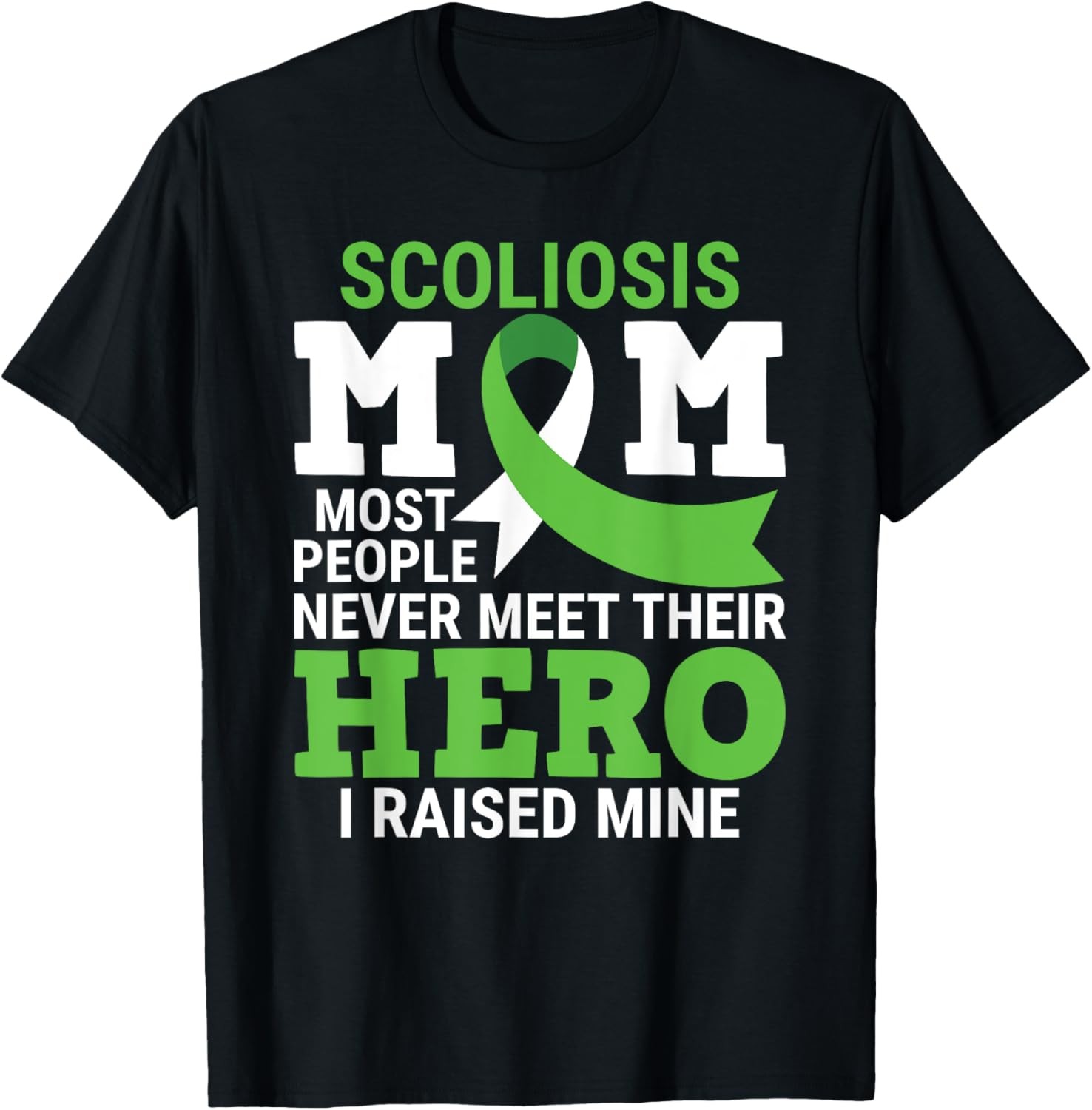 I Raised My Hero Scoliosis Warrior Scoliosis Awareness Month T-Shirt gallery