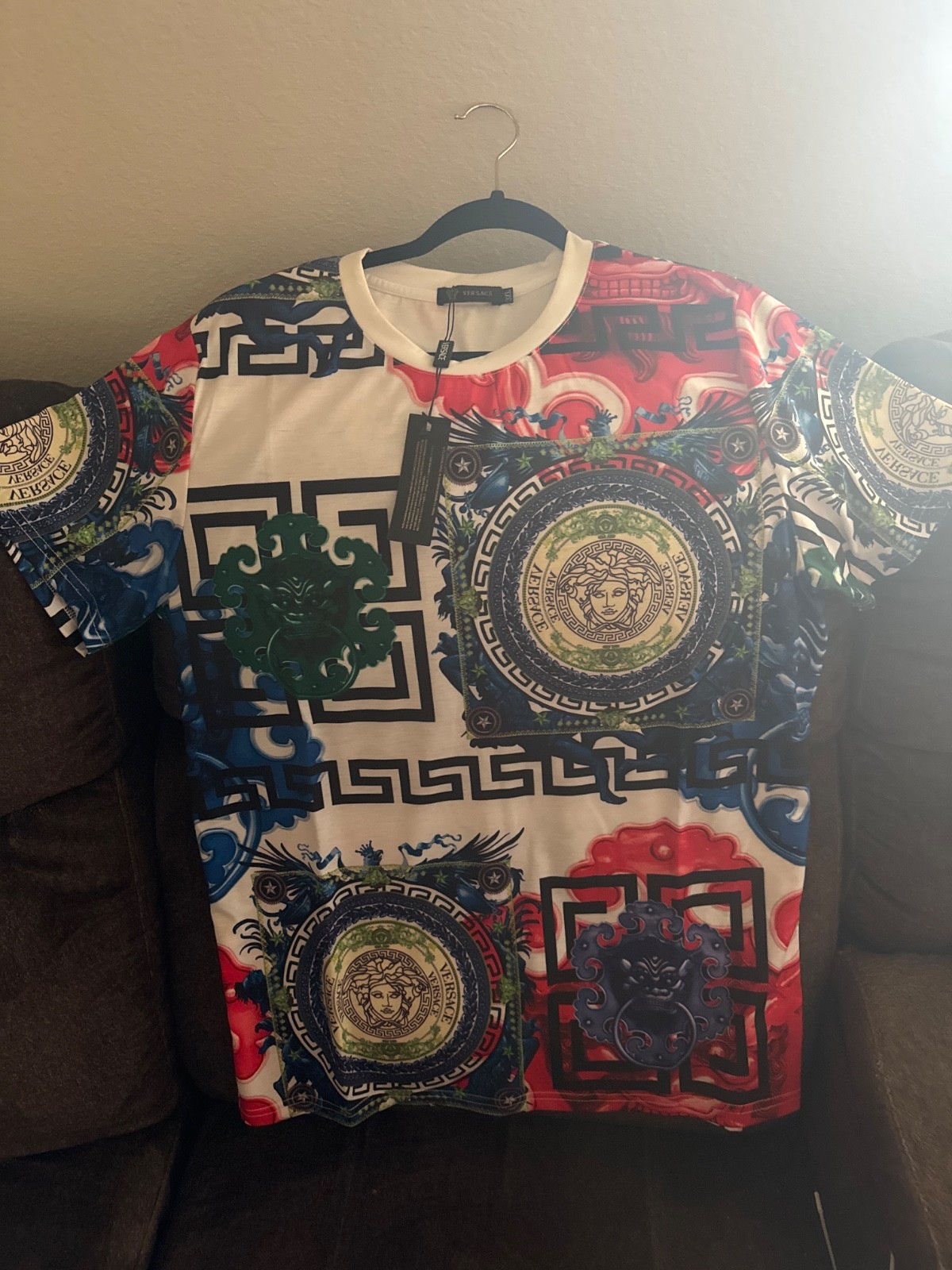 versace medusa t shirt men 3xl gallery