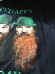 Duck Dynasty T-shirt Duck Commander Happy St Patricks Day Si Medium Black Green