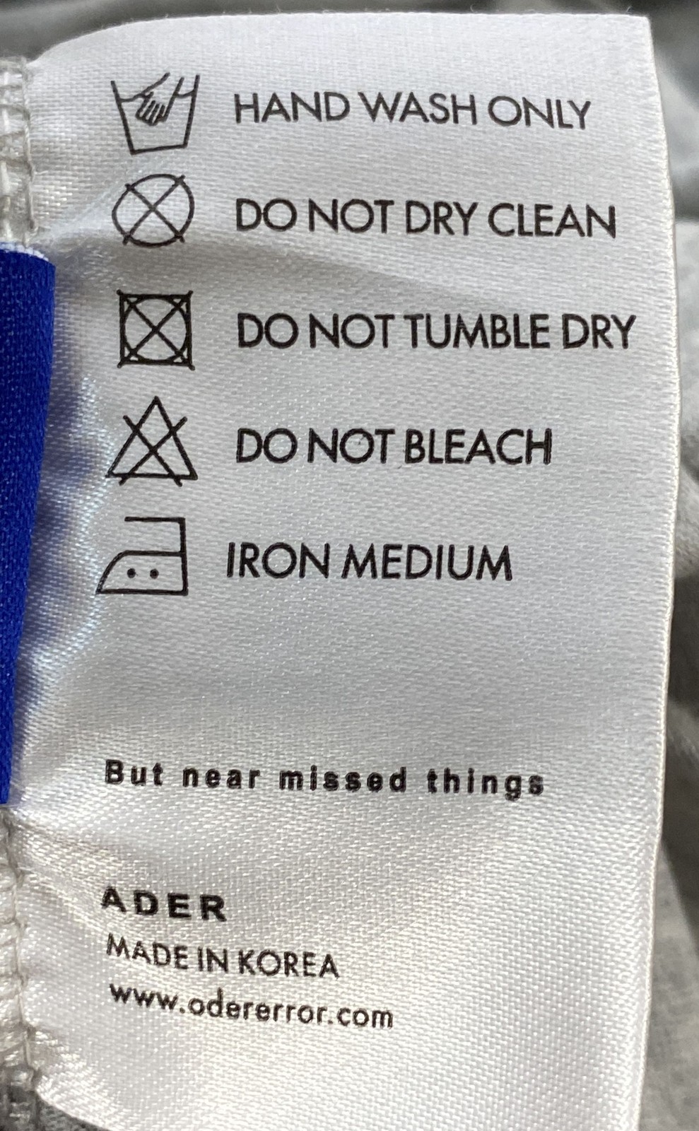 Ader Error Grey Embroidered Star Logo T-Shirt 2020 Fall Winter Unisex Sz A2 gallery
