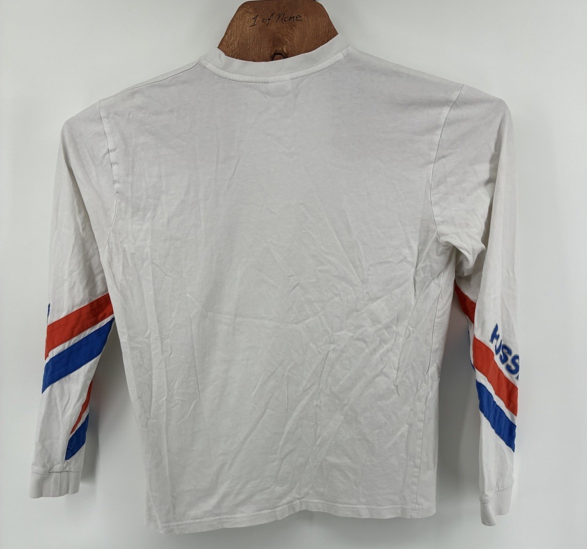 VNTG Y2K Russell Athletic Heritage Antonio Long Sleeve 100% Cotton T-Shirt Large gallery