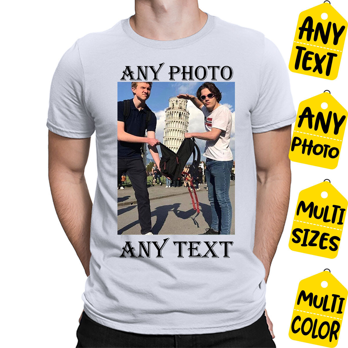 Personalised T Shirt Custom Photo Logo Text Shirt Printed Stag do Hen Party M02 gallery
