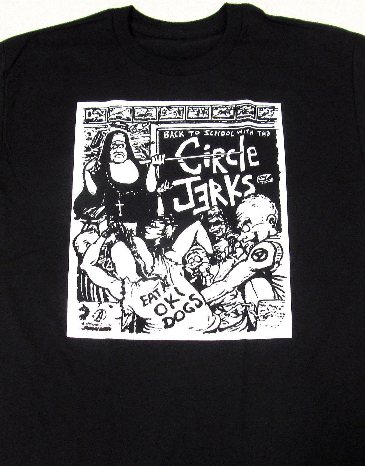 VTG Back To School With the Circle Jerks Shirt Classic Black Unisex S-4XL gallery