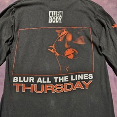 Rare Thursday Alien Body Collab Cross Out The Eyes Long Sleeve Band Shirt Size M